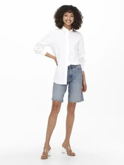 ONLSONNY HW WIDE DNM SHORTS NOOS light blue denim