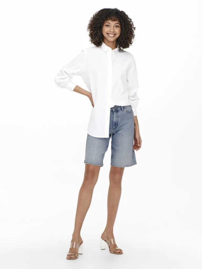 ONLSONNY HW WIDE DNM SHORTS NOOS light blue denim