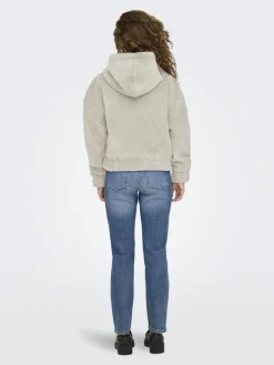 ONLTANJA TEDDY HOOD JACKET OTW NOOS pumice stone