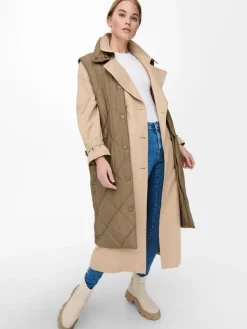 ONLTANZIA QUILTED WAISTCOAT CC OTW tigers eye