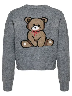 ONLTEDDY LS CARDIGAN EX KNT medium grey melange