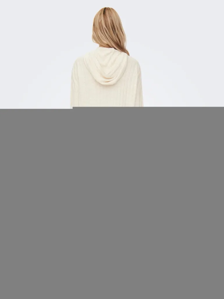 ONLTESSA CAREY L/S HOOD DRESS KNT pumice stone