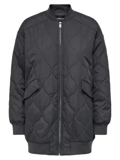 ONLTINA LONG QUILTED JACKET OTW phantom