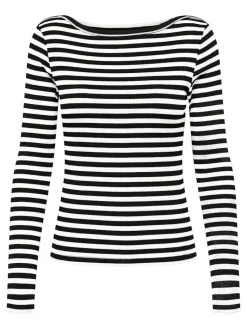 ONLTRISTA L/S BOATNECK TOP BOX JRS black3