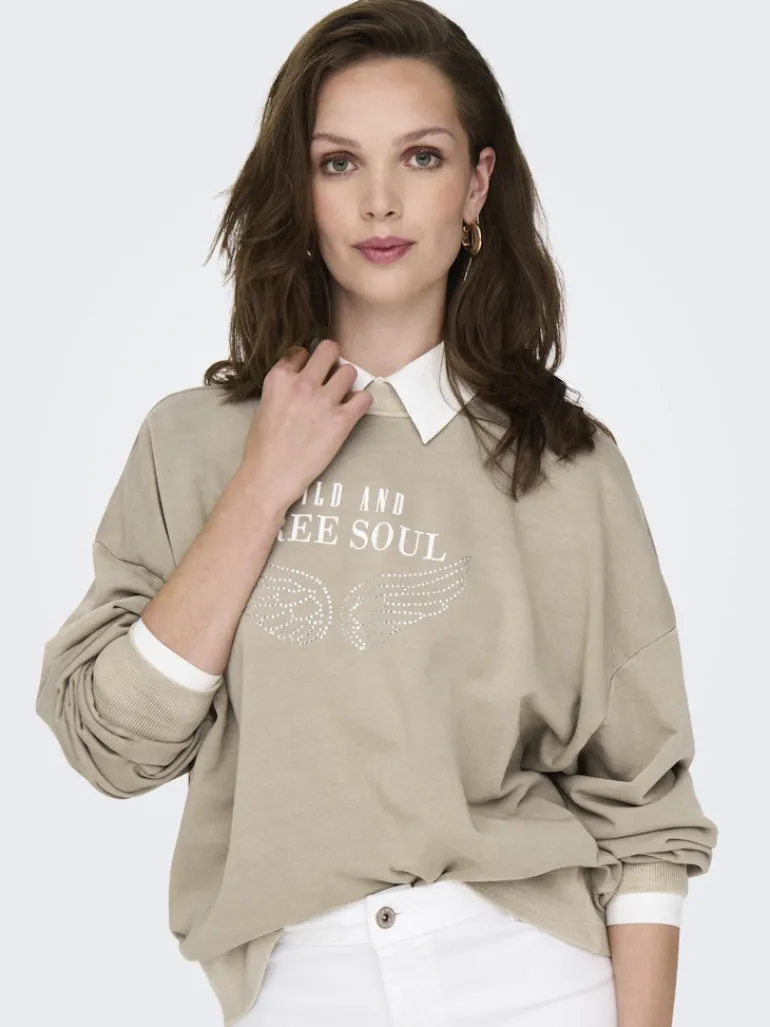 ONLTUSINDA L/S O-NECK CC UB SWT pure cashmere
