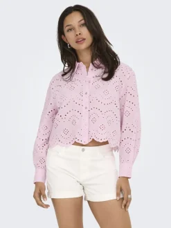 ONLVALAIS L/S SHIRT WVN NOOS pink lady