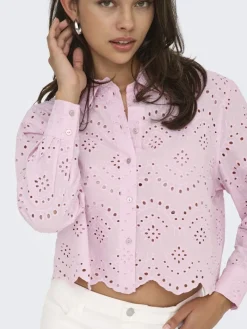 ONLVALAIS L/S SHIRT WVN NOOS pink lady