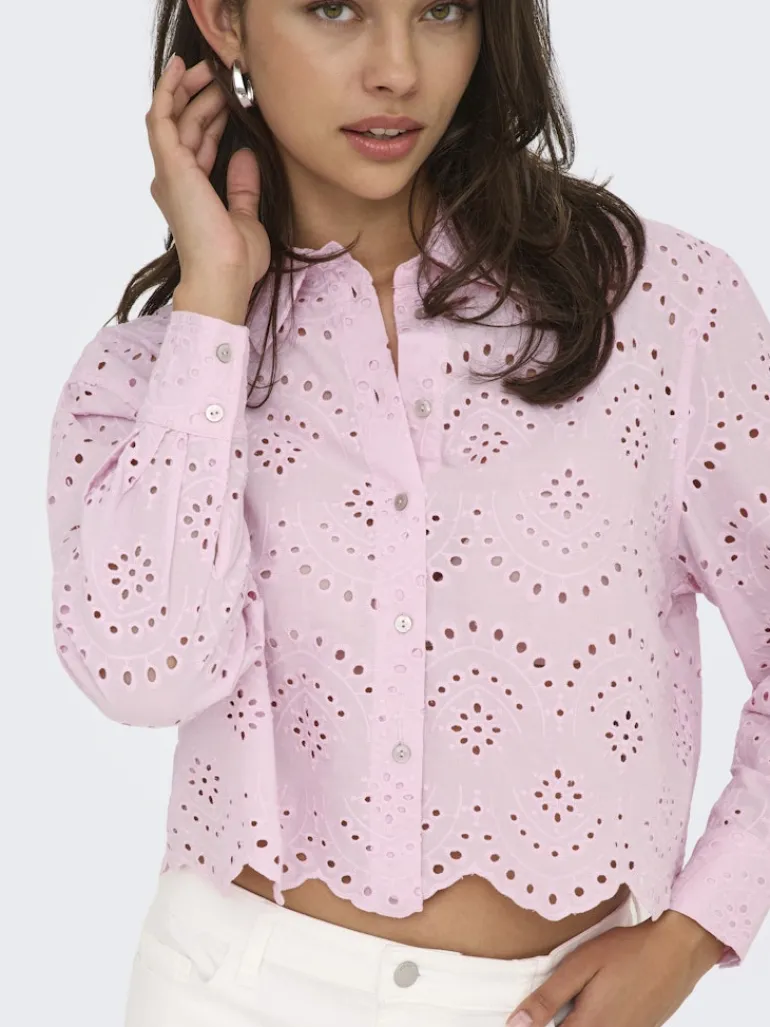 ONLVALAIS L/S SHIRT WVN NOOS pink lady