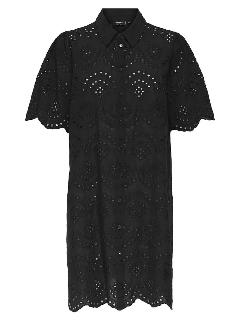 ONLVALAIS S/S DRESS WVN NOOS black