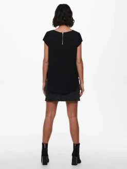 ONLVIC S/S SOLID TOP NOOS WVN black1