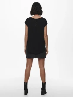ONLVIC S/S SOLID TOP NOOS WVN black1