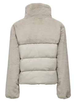 ONLWANJA FUR PUFFER MIX JACKET NOOS OTW moonbeam