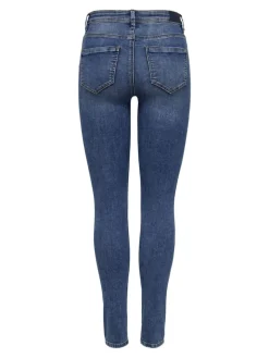 ONLWAUW MID SK DESTROY DNM BJ209 dark blue denim