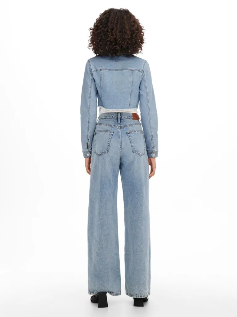 ONLWONDER LS CROPPED DNM JACKET GUA NOOS light blue denim