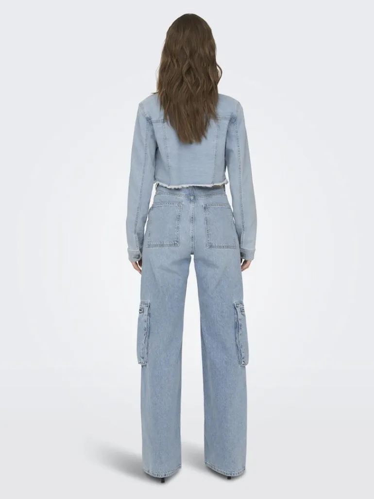 ONLWONDER LS CROPPED DNM JACKET GUA NOOS light blue denim