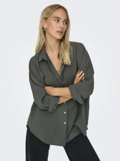 ONLZAZIMA L/S LOOSE SHIRT WVN NOOS phantom