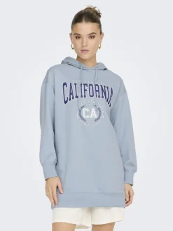 ONLZOEY LS DREAMER OVERSIZE SWT TUNIC CS dusty blue