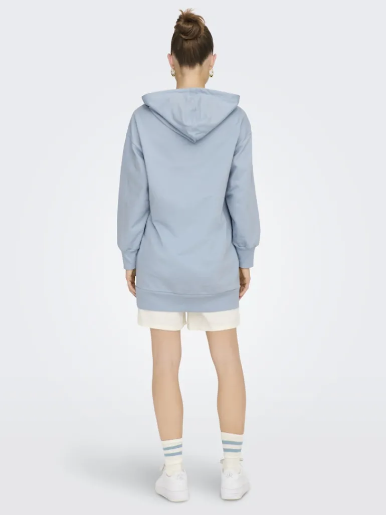 ONLZOEY LS DREAMER OVERSIZE SWT TUNIC CS dusty blue
