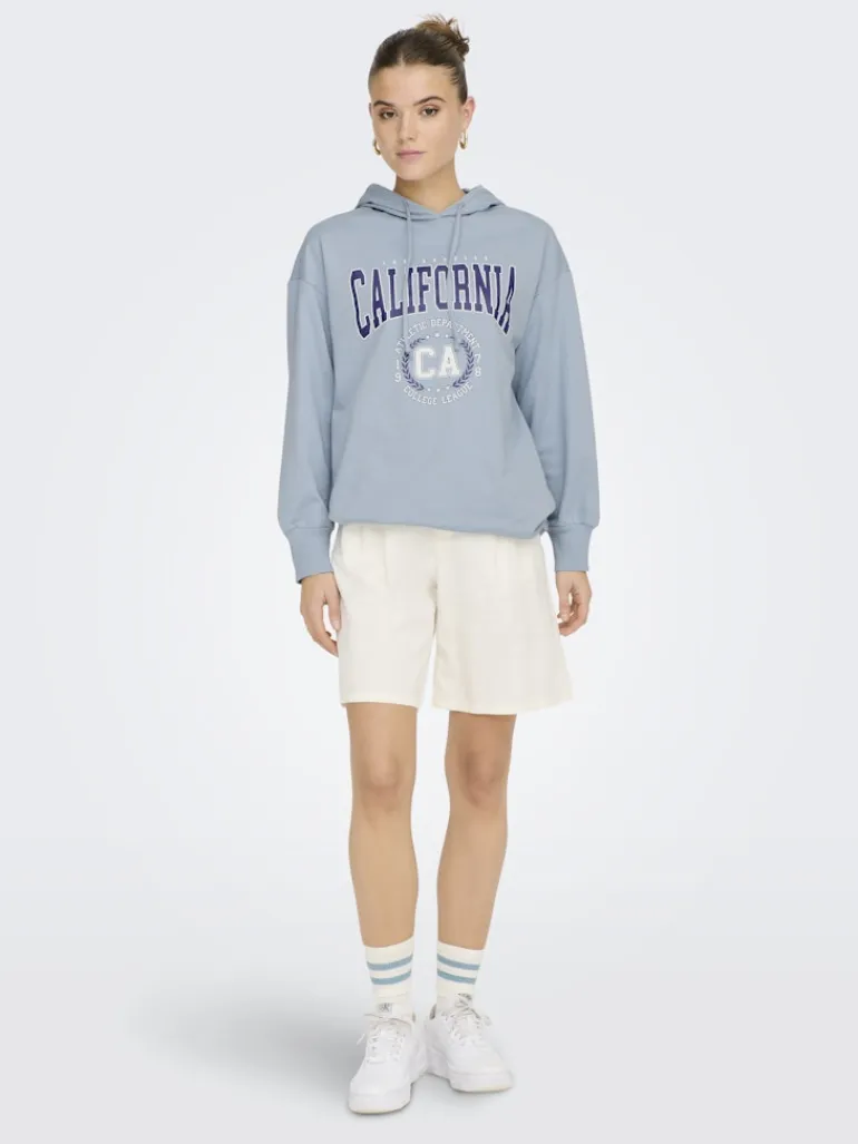 ONLZOEY LS DREAMER OVERSIZE SWT TUNIC CS dusty blue