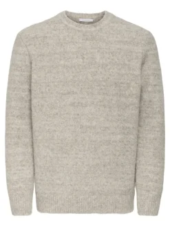 ONSBAY REG LS CREW KNIT turtledove
