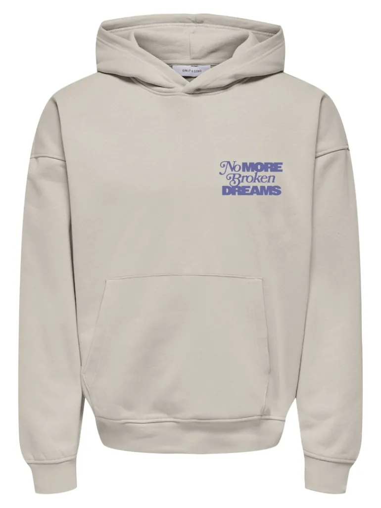 ONSBUCK VTG WASHED HOODIE SWEAT moonbeam