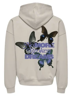 ONSBUCK VTG WASHED HOODIE SWEAT moonbeam