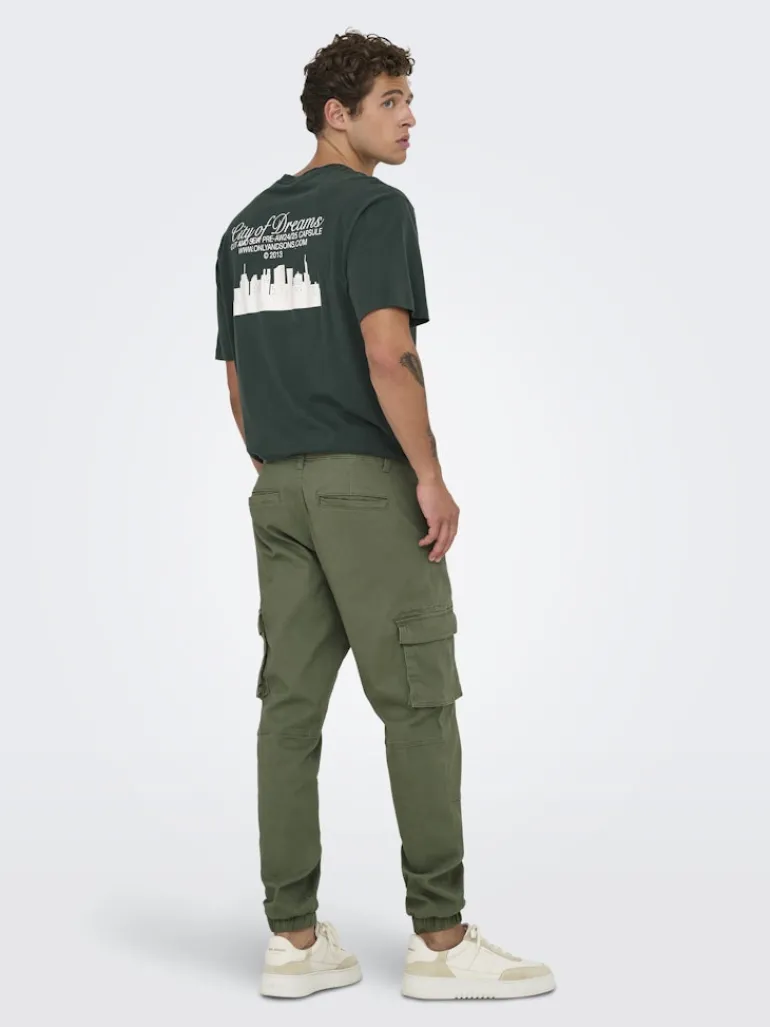 ONSCAM STAGE CARGO CUFF LIFE 6687 NOOS deep lichen green