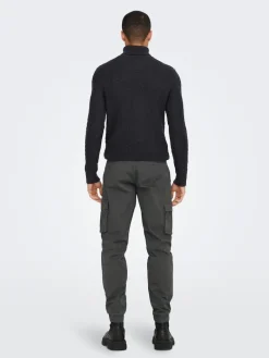 ONSCAM STAGE CARGO CUFF LIFE 6687 NOOS grey pinstripe