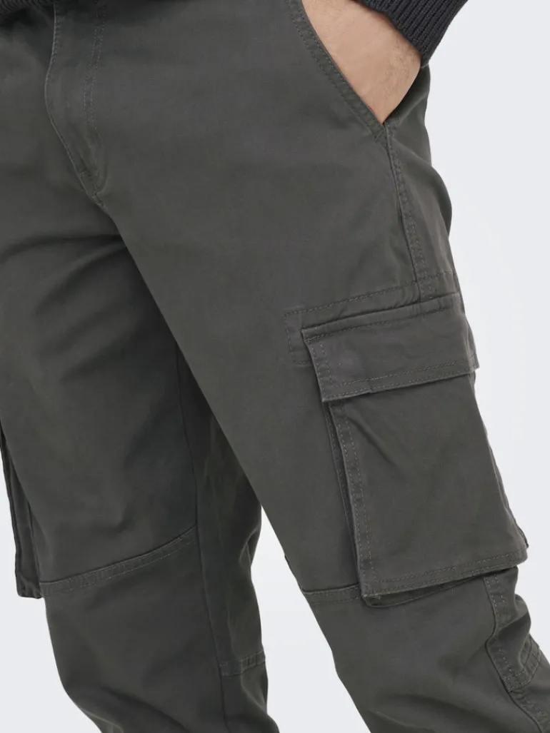 ONSCAM STAGE CARGO CUFF LIFE 6687 NOOS grey pinstripe