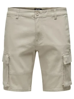 ONSCAM STAGE CARGO SHORTS 6689 LIFE NOOS silver lining