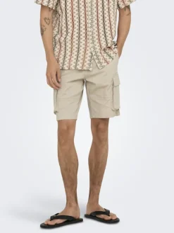 ONSCAM STAGE CARGO SHORTS 6689 LIFE NOOS silver lining