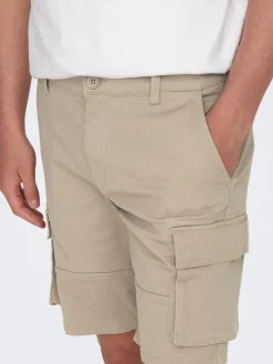 ONSCAM STAGE CARGO SHORTS 6689 LIFE NOOS grau1