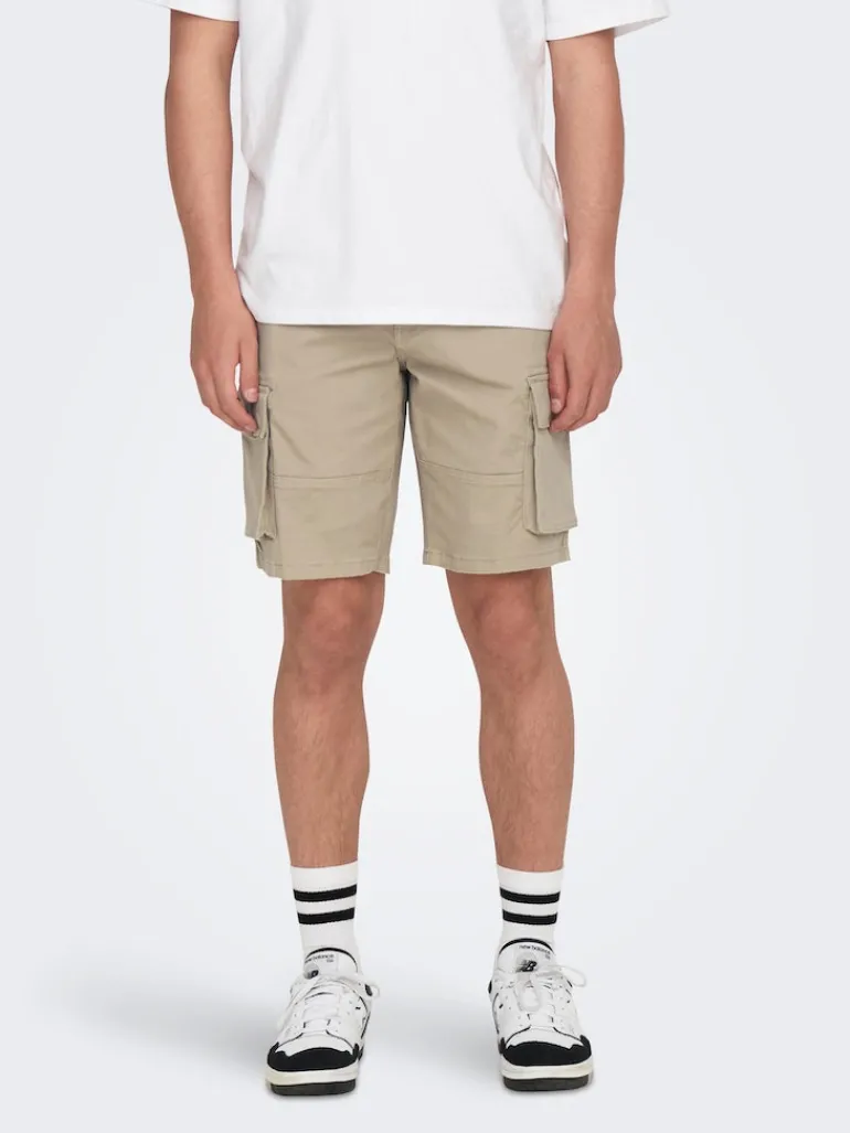 ONSCAM STAGE CARGO SHORTS 6689 LIFE NOOS grau1