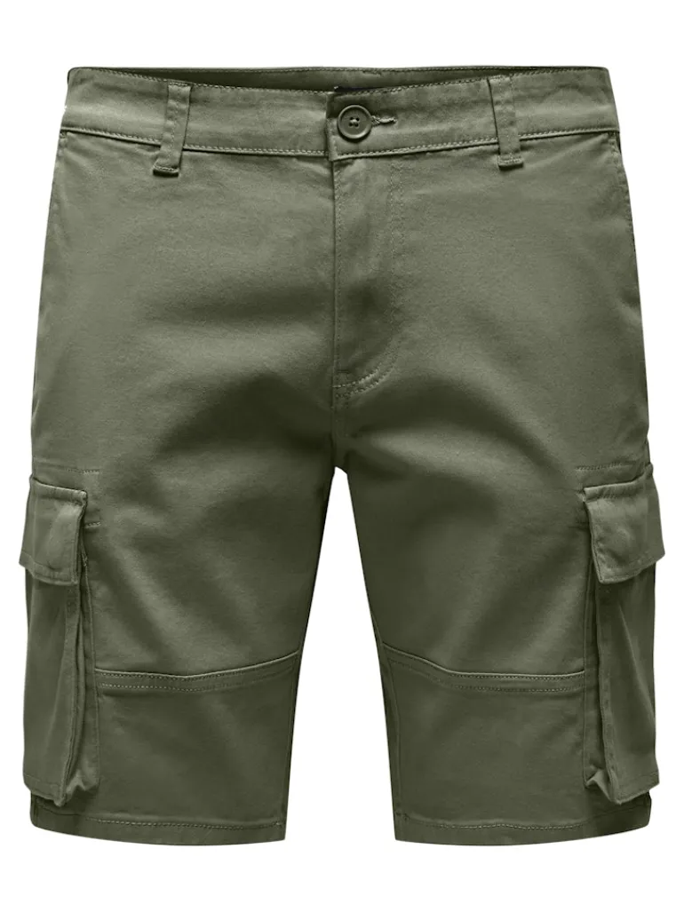 ONSCAM STAGE CARGO SHORTS 6689 LIFE NOOS deep lichen green