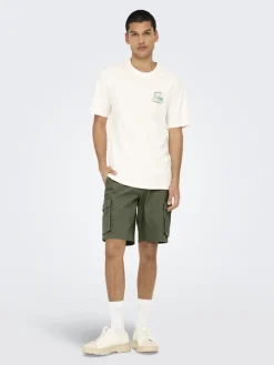 ONSCAM STAGE CARGO SHORTS 6689 LIFE NOOS deep lichen green