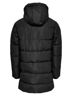 ONSCARL LIFE LONG QUILTED COAT OTW NOOS black