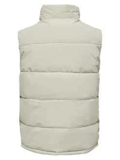ONSCARL LIFE QUILTED VEST OTW silver lining