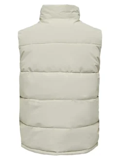 ONSCARL LIFE QUILTED VEST OTW silver lining