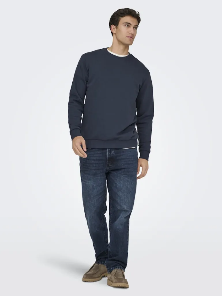 ONSCERES CREW NECK NOOS blue nights