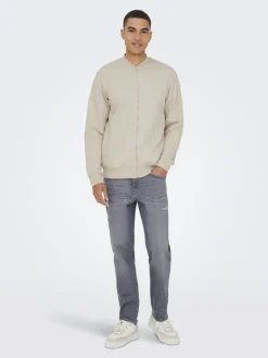 ONSCERES REG ZIP BOMBER JCK NOOS silver lining