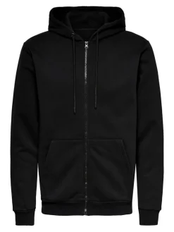 ONSCERES ZIP THR. HOODIE SWEAT NOOS black