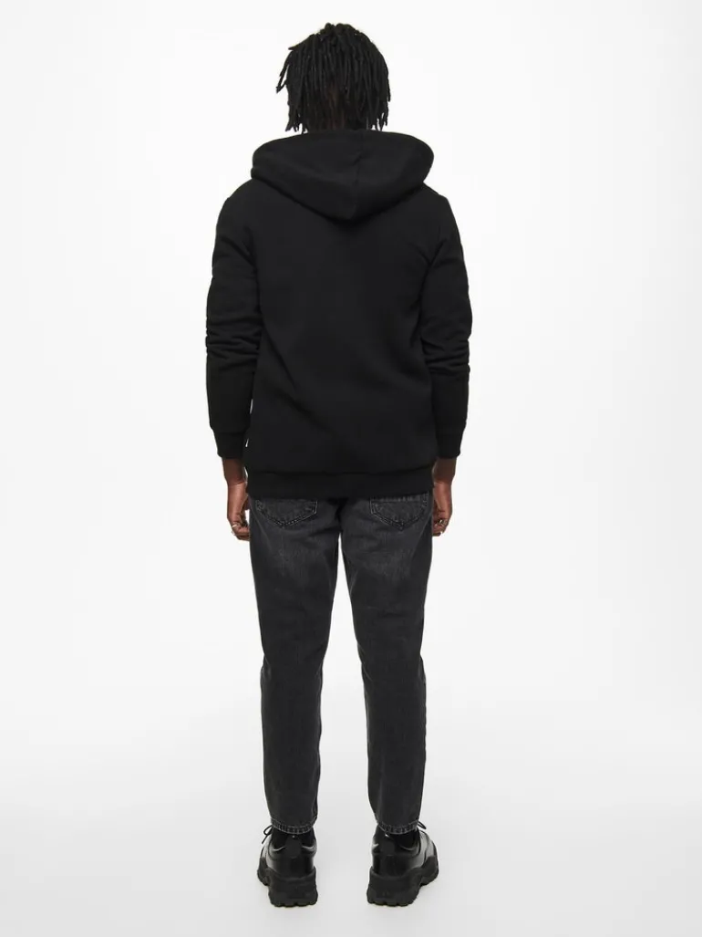 ONSCERES ZIP THR. HOODIE SWEAT NOOS black