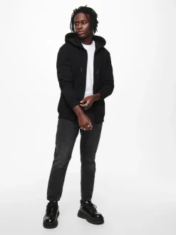 ONSCERES ZIP THR. HOODIE SWEAT NOOS black