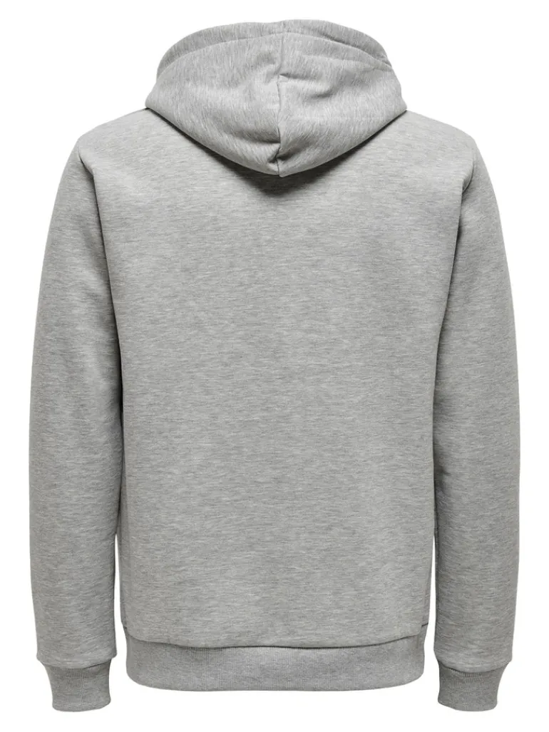 ONSCERES ZIP THR. HOODIE SWEAT NOOS light grey melange