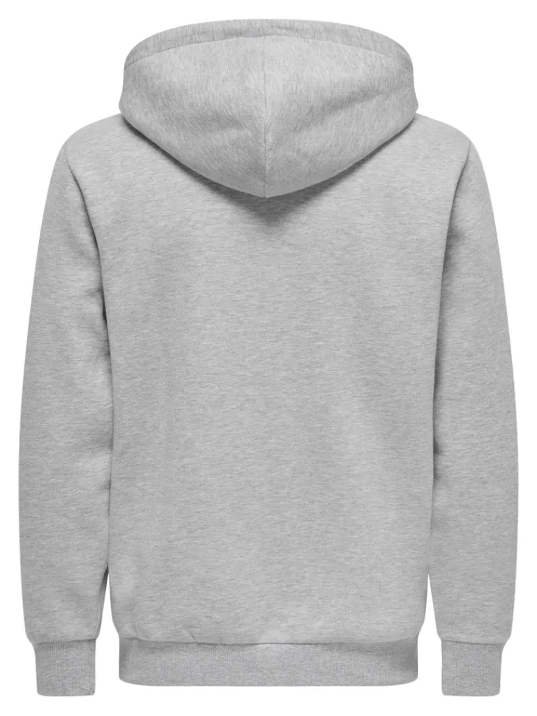ONSCERES ZIP THR. HOODIE SWEAT NOOS light grey melange