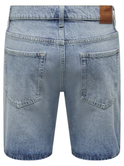 ONSEDGE LBD 6092 DOT DNM SHORTS light blue denim