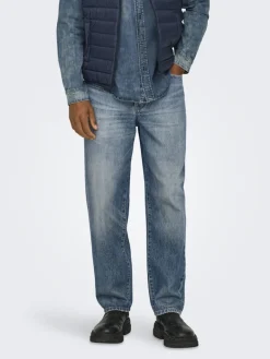 ONSEDGE STR MB GREEN 2341 TAI DNM NOOS medium blue denim