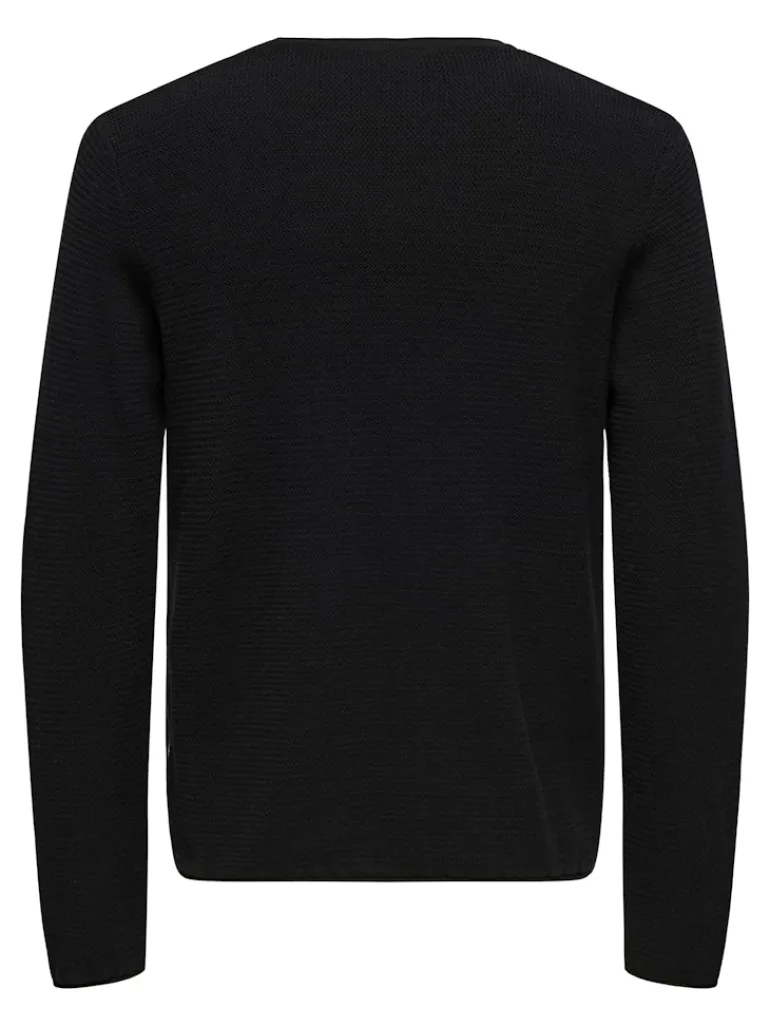 ONSERIC REG 12 STRUC CREW KNIT NOOS black