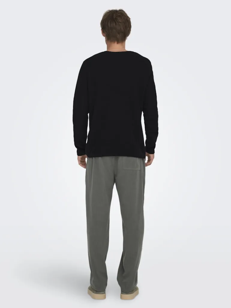 ONSERIC REG 12 STRUC CREW KNIT NOOS black