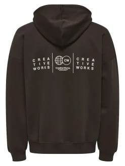 ONSGALLERY VTG HOODIE coffee bean